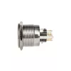DimasTech ilkivaltasuojattu painonappi 25 mm Silverline Dot RGB PD216