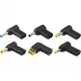 Xilence XM022 adapterin kärjet, 6 kpl, mustat, Xilence GaN USB-C -laturille