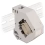 Delock - modulaariadapteri - DIN-kiskoon asennettava - CAT 6a - STP - harmaa - 1 liitäntä (86014)