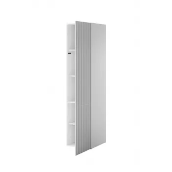 Vaattekaappi cama meble PAFOS 1D 45x55,5x198,5 cm valkoinen matta, 4 hyllyä
