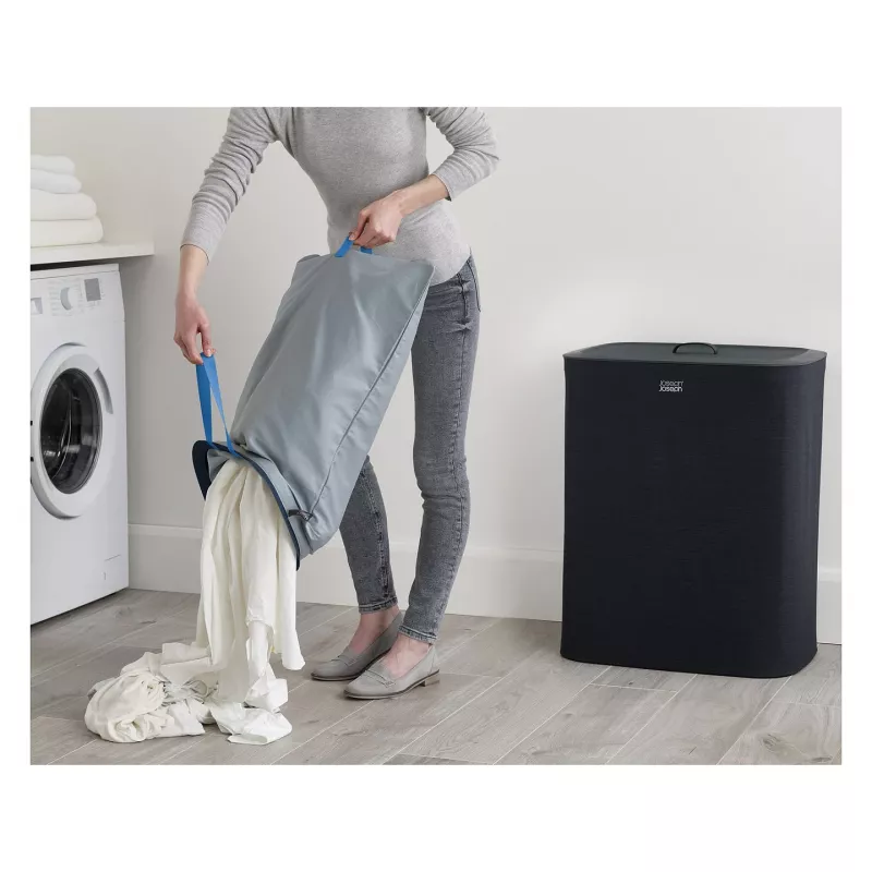 Joseph Joseph pyykinlajittelusäiliö Tota 90 L musta