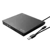 SAVIO AK-59 ulkoinen ohut CD/DVD-poltin R/RW - USB-C/USB-A, musta