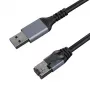 Verkkokaapeli CAT6 UTP, USB3.0 Type-A - RJ45, 15 m