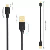 CB-MD1 musta Quick Cable Quick Charge Micro USB-USB | 1 m | 5A | 480 Mbps