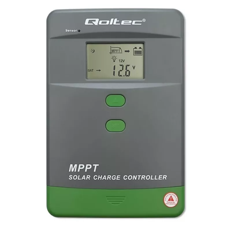 Aurinkolataussäädin QOLTEC MPPT 50A 12V/24V LCD:llä, malli 53664