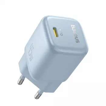 Laturi Baseus PicoGo GaN 45W EU-pistoke sininen