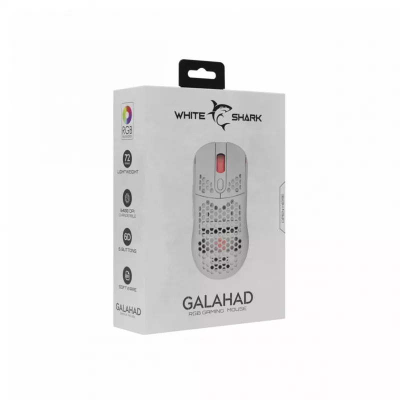 Hiiri White Shark GALAHAD White USB Type-A