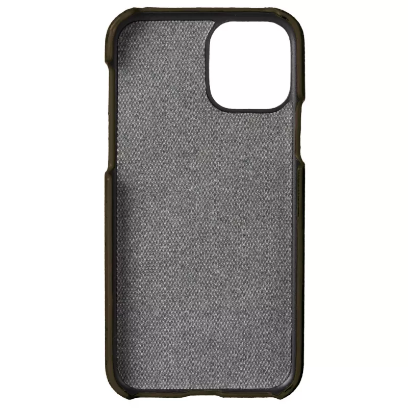 Suojakotelo Krusell Birka Apple iPhone 11 Pro Max, tummanruskea nahkatyylinen kotelo