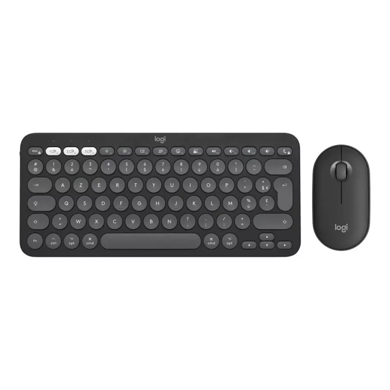 Logitech Pebble 2 Combo for Mac langaton näppäimistö ja hiiri QWERTZ saksa grafiitti