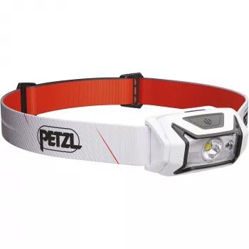 Otsalamppu Petzl TIKKA CORE 450 lm valkoinen — ladattava otsalamppu, kompakti kädetön valaistus