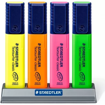 Tussi Staedtler Textsurfer classic 364 kiilakärki vihreä oranssi pinkki keltainen