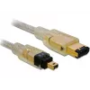 FireWire A/A -kaapeli DeLOCK 2,0 m harmaa