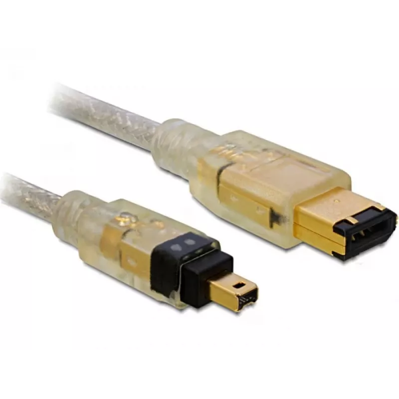 FireWire A/A -kaapeli DeLOCK 2,0 m harmaa