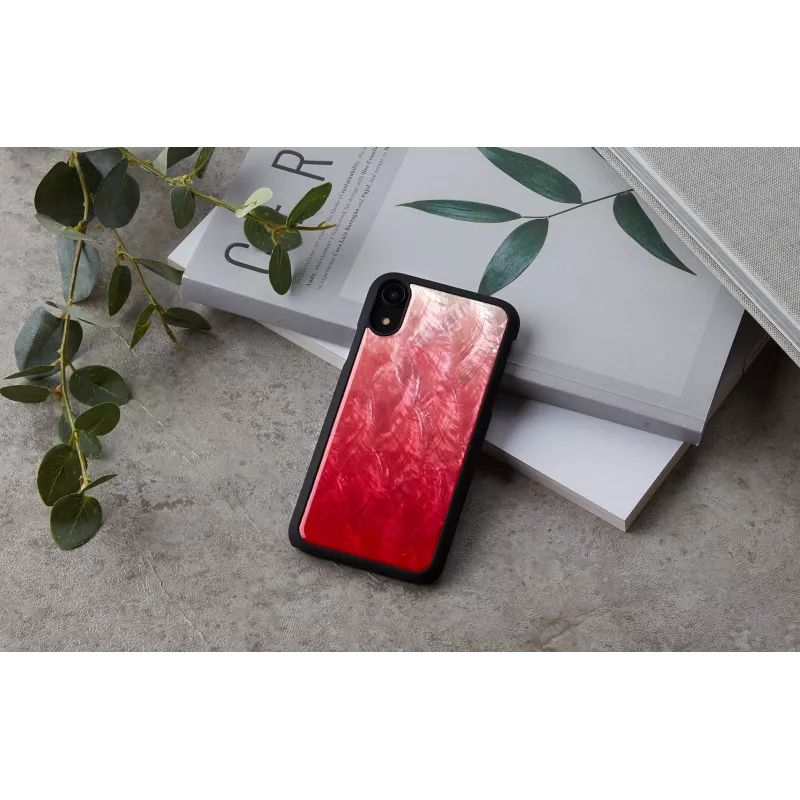 iKins puhelinkotelo iPhone XR — pink lake ja musta kaksivärinen suojakotelo