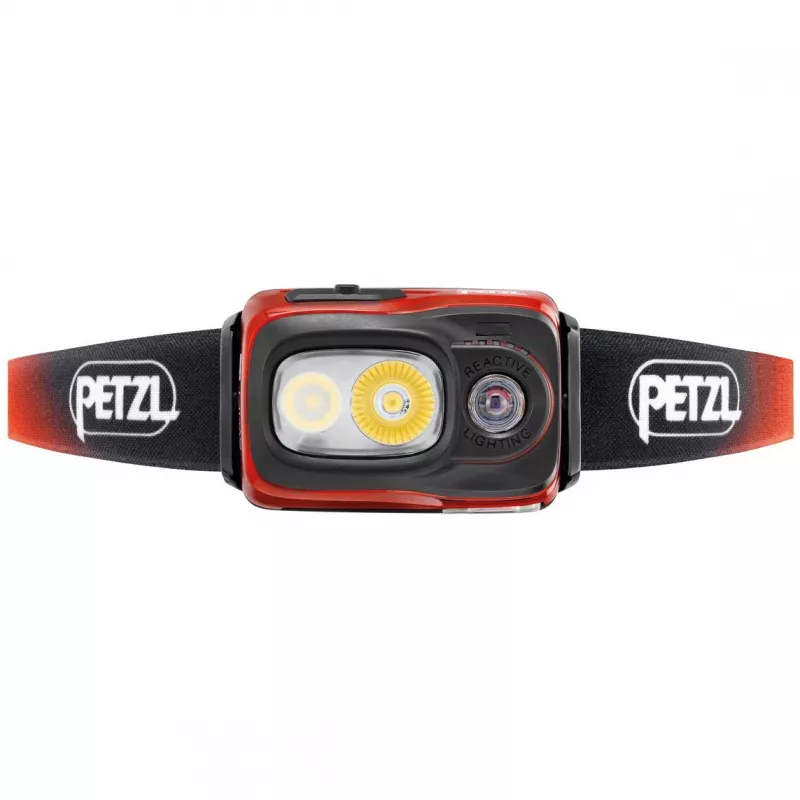 Petzl SWIFT RL musta, valkoinen otsalamppu LED