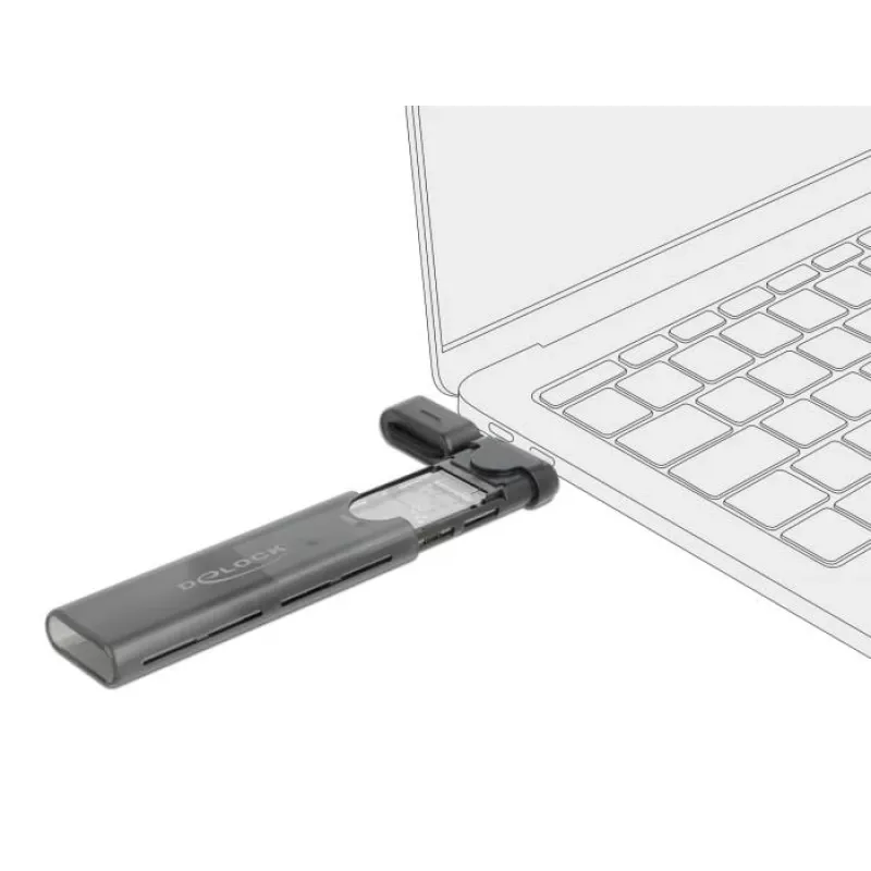 SSD-kotelo DeLOCK 42635 musta M.2