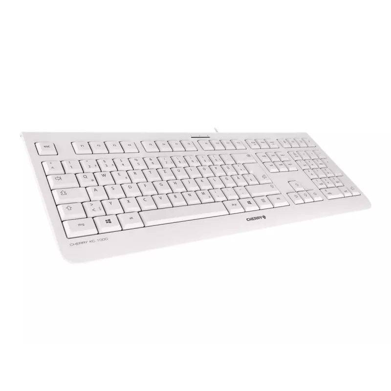 CHERRY KC 1000 näppäimistö toimisto USB QWERTZ saksa harmaa