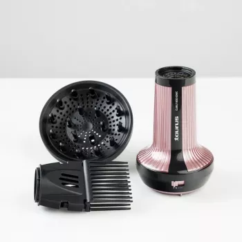Hiustenkuivaaja Taurus Fēns 900400000 — 2200 W, 3 nopeutta, 3 lämpötilaa, diffuusori ja suutin, musta
