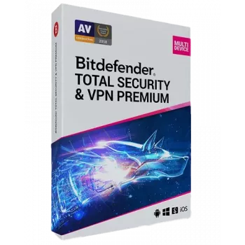 Bitdefender Total Security + Premium VPN | 5 PC | 1 vuosi | Vain EU
