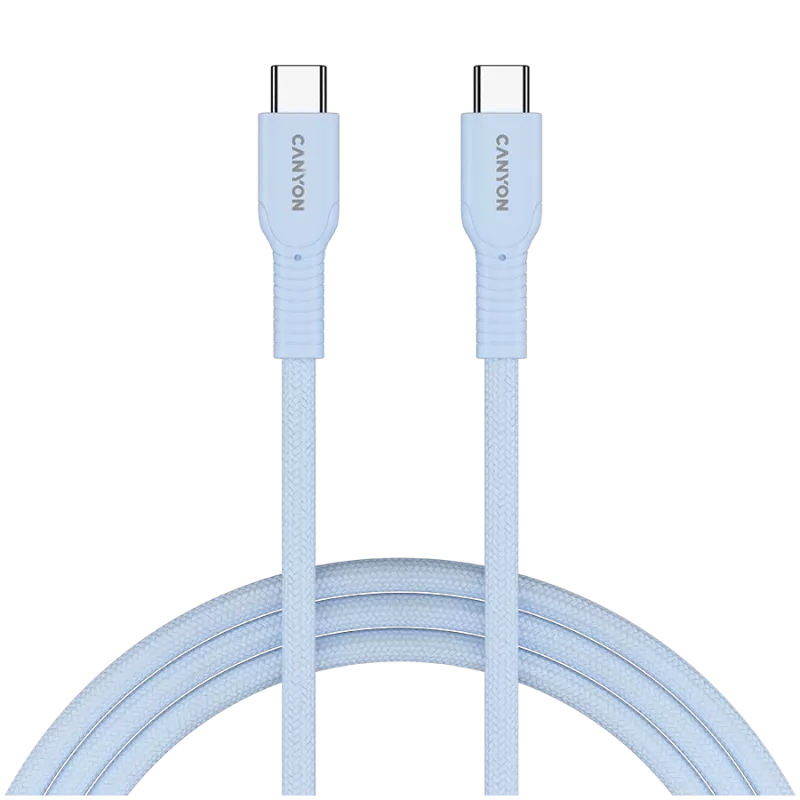 CANYON kaapeli OnWire 60CL C-C 60W COLOR punottu 1m vaaleansininen