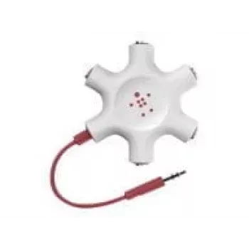 Belkin F8Z274BT - vihreä - valkoinen - 1x 3,5 mm - 5x 3,5 mm - uros - naaras