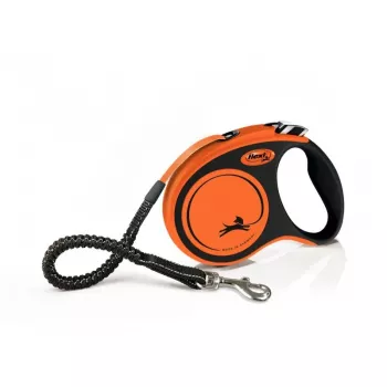 Flexi Xtreme -flexi 5 m, suurille koirille enintään 65 kg, oranssi