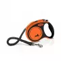 Flexi Xtreme L automaattinen koiran talutin, hihna, 5 m, oranssi