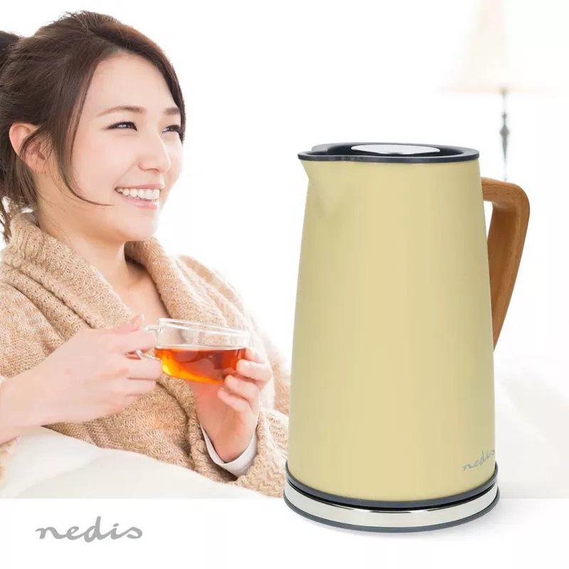 Vedenkeitin Nedis KAWK510EYW 1,7 L keltainen