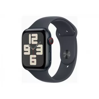 Watch SE GPS + Cellular 44 mm Midnight-alumiinikotelo Midnight Sport Band -rannekkeella – M/L