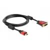HDMI - DVI -kaapeli DeLOCK 84342 1,8 m uros/uros