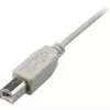USB 2.0 -kaapeli, USB-A uros > USB-B uros (harmaa, 0,5 metriä)