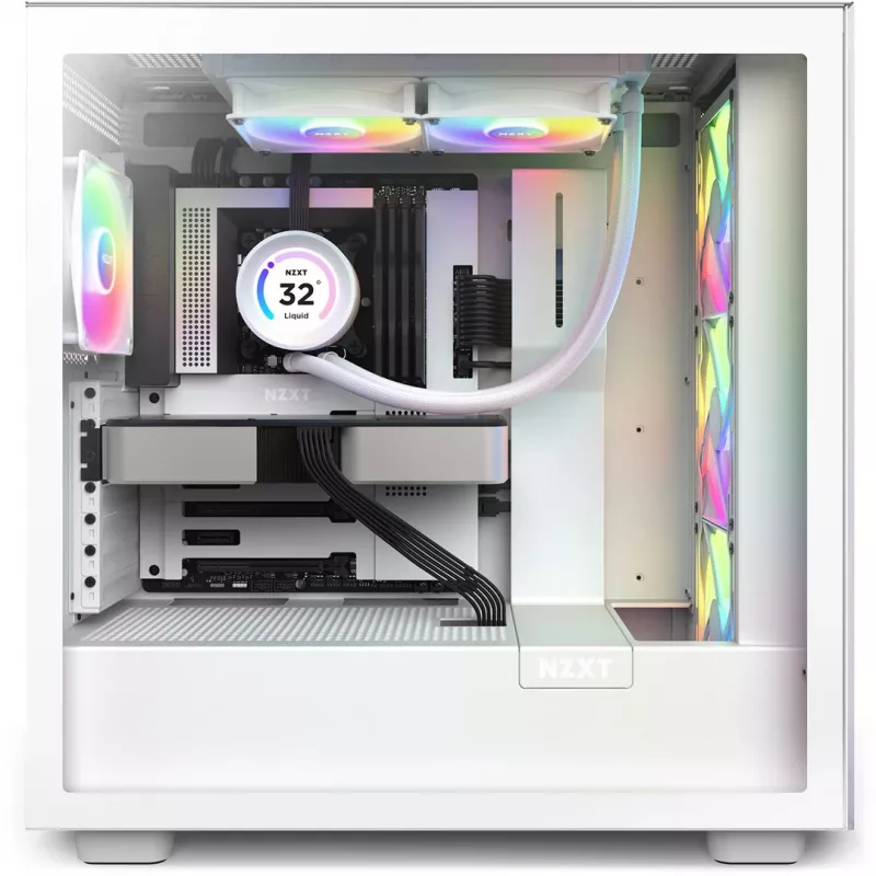 All-in-One-nestekühler NZXT Kraken Elite 240 RGB 12 cm valkoinen