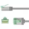 Verkkokaapeli Goobay 74347 RJ-45 Cat8.1 2 m harmaa