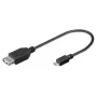 USB A naaras – Micro USB uros kaapeli SBOX 0,1 m