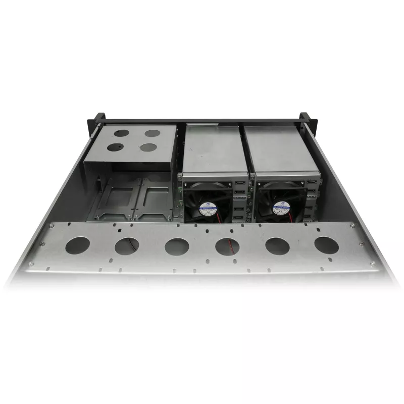 INTER-TECH IPC 4U-4508 -runkokotelo musta — 4U-palvelin-/PC-kotelo, rack-asennus