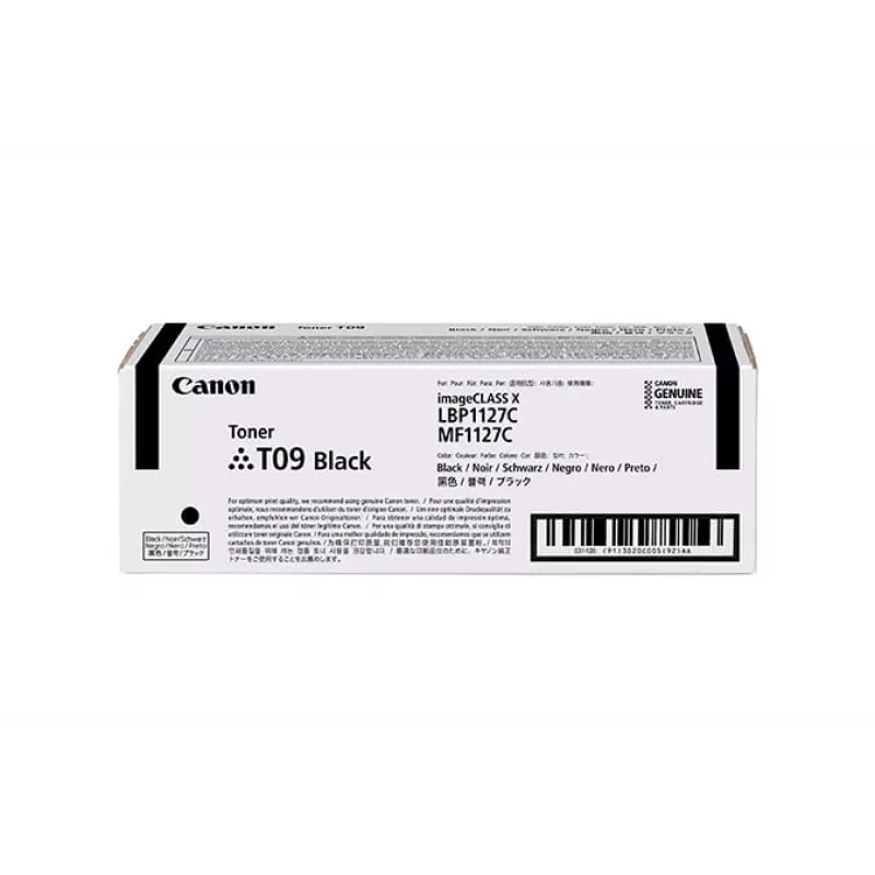 Canon TONER T09 BK värikasetti 1 kpl alkuperäinen musta