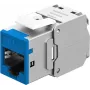 Goobay Keystone-moduuli RJ45 CAT 6A, STP, ohut, sininen (77944)