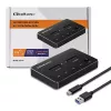 Qoltec 52274 M.2 SSD-telakka | NVMe | SATA | USB-C | DUAL 2 x 2TB