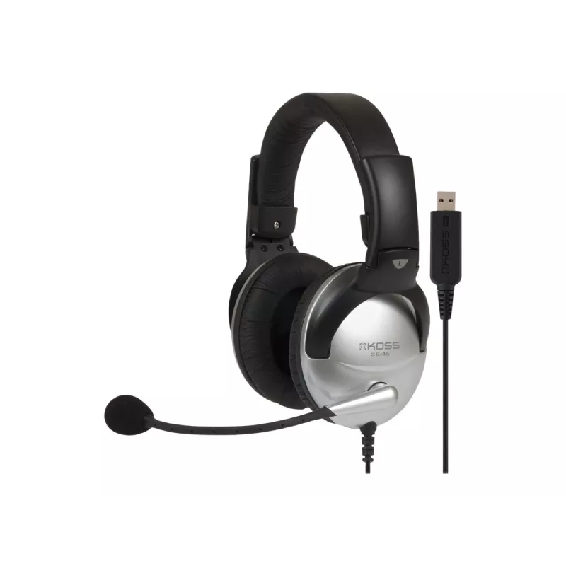 Koss SB45 USB-headset johdollinen pääpanta toimistoon/callcenteriin musta, hopea