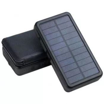 Kannettava varavirtalähde PowerNeed ES20000B 20000mAh — 2x USB 5V/2A, 9W, vedenkestävä, musta, 370 g