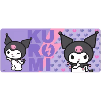 Hiirimatto Kids Euroswan 80x30 cm Hello Kitty Kuromi, suuri suorakaiteen muotoinen peli-/työpöytämatto
