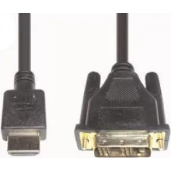 e+p HDMI 3 videokaapeliadapteri 2m DVI-D musta