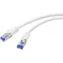 Renkforce RF-6830456 RJ45-verkkokaapeli, patch-kaapeli CAT 6a S/FTP 5,00 m valkoinen 1 kpl (RF-6830456)