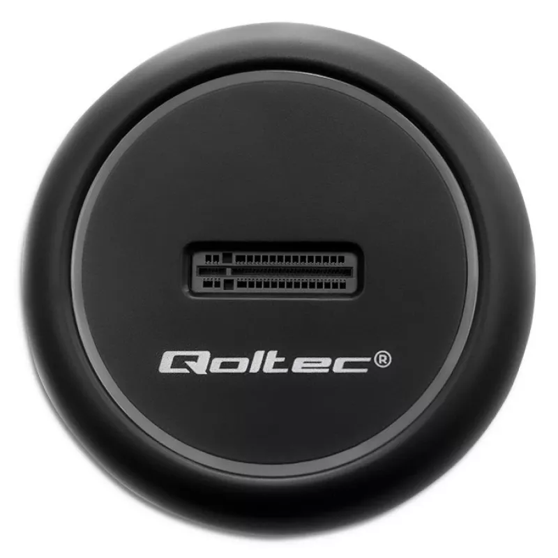 Qoltec 52275 M.2 SSD-telakka, SATA/NVMe, USB-C