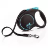Flexi Black Design M -flexi — 5 m pituus, nauhamalli, enimmäiskuormitus 25 kg, ergonominen kahva
