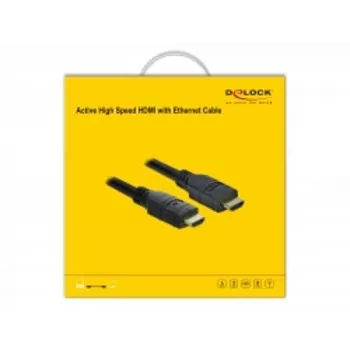 HDMI-kaapeli DeLOCK 85286 20 m Type-A uros-uros musta