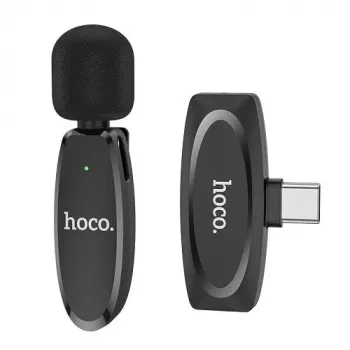 Langaton digitaalinen mikrofoni HOCO L15, klipsikiinnitys, USB Type-C