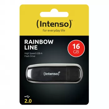 MEMORY DRIVE FLASH USB2 16 GB/MUSTA 3502470 INTENSO