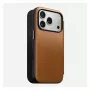 Nomad Modern Leather Folio -foliokotelo iPhone 17 Pro, nahka + alumiini, 6,3 inch (16 cm), Tan, 3 korttipaikkaa
