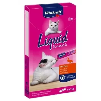 VITAKRAFT Liquid Snack Duck - kissanherkut - 6 x 15 g